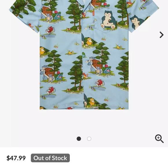 Pokemon button up - Picture 6 of 6